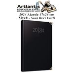 2024 Ajanda 17X24 Cm Cizgili 1 Adet Gunluk Planlayici Suni Deri Ciltli Ajanda 2024 Ofis Okul Buro