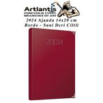 2024 Ajanda Bordo 14X20 Cm Cizgili 1 Adet Gunluk Planlayici Suni Deri Ciltli Ajanda 2024 Ofis Okul Buro
