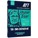 2024 AYT Türk Dili ve Edebiyatı Yazar Eser 12 x 30 Deneme
