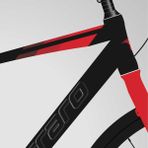 2024 Carraro Sportıve 328C Şehir ve Tur Bisikleti - Mat Siyah - Kırmızı - 48 CM