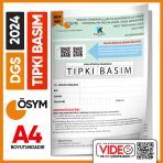 2024 Dgs Sayısal-Sözel Ösym Tıpkı Basım Çıkmış Soru Deneme Kitapçığı (Video Çözümlü Türkiye Geneli)