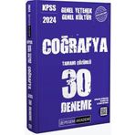 2024 KPSS Genel Yetenek Genel Kültür Coğrafya 30 Deneme - Pegem Akademi
