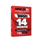 2024 KPSS Ortaöğretim Ön Lisans Genel Kültür Tarih 14 Deneme Tamamı Çözümlü - Yediiklim Yayınları