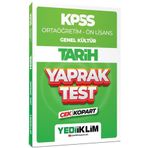 2024 KPSS Ortaöğretim Ön Lisans Genel Kültür Tarih Çek Kopart Yaprak Test - Yediiklim Yayınları