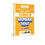 2024 KPSS Ortaöğretim Ön Lisans Genel Yetenek Türkçe Çek Kopart Yaprak Test - Yediiklim Yayınları