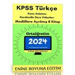 2024 Kpss Türkçe Ortaöğretim Modüler Kitap Seti - Enine Boyuna Eğitim