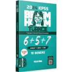 2024 KPSS Türkçe Tamamı Çözümlü 6+5+7 Deneme Benim Hocam Yayınları