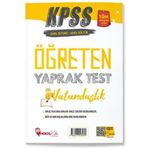 2024 KPSS Vatandaşlık Öğreten Yaprak Test Hoca Kafası Yayınları