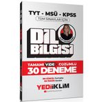2024 Tyt-Msü-Kpss Dil Bilgisi Tamamı Video Çözümlü 30 Deneme - Yediiklim Yayınları