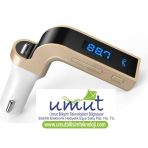 2024 Yeni Model Bluetooth 4.1 Arac Kiti Car G7 Fm Transmitter Cakmaklik Girisli Mp3 Calar Usb Aux