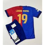 2024/25 Lamine Yamal Iç Saha Çocuk Forması 4'lü Set - Mavi - 5 - 6 Yaş