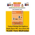 2025-2026 0'Dan 8'E Konu Anlatımlı Soru Bankası (Sözel)+Akıllı Tahta Kalemi