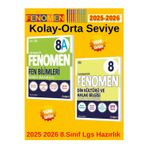 2025-2026 Müfredat 8.Sınıf Fenomen (Fa-D) Soru Bankası Seti+Kalem