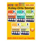 2025-2026 Müfredat 8.Sınıf Fenomen Mata-Türkçea-Fena-Din-İnk.Tarihi Soru Bankası Seti+Kalem