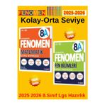 2025-2026 Müfredat 8.Sınıf Fenomen Matematika-Fena Soru Bankası Seti+Kalem