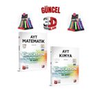 2025 3D Çözüm Ayt Matematik(10)-Kimya(24) 34 Adet Deneme Seti+Cambridge Kalemlik