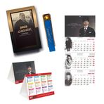 2025 Atatürk Ajanda Cumhuriyet - Gemici Takvim Gazi - Masa Takvimi ve Şarjlı USB Çakmak