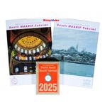 2025 Büyük Saatli Maarif Duvar Takvimi ve Cami Görselli Poster (11,5 x 16 Ebat-Kod:05)
