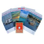 2025 Büyük Saatli Maarif Duvar Takvimi ve Deniz Görselli Poster (11,5X16 cm Ebat-Kod:06)