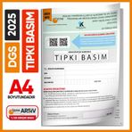 2025 Dgs Sayısal-sözel-tm Tıpkı Basım Çıkmış Soru Ösym Kitapçığı