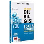 2025 KPSS YKS MSÜ Tamamı Çözümlü Panik Yok Zor Seviye Dil Bilgisi 15x15 Deneme /