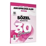 2025 MEB AGS KPSS DGS ALES Sözel Mantık 30 Deneme Tamamı Video Çözümlü Marka Yayınları
