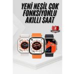 2025 Model Akıllı Saat Kordon Hediyeli Çağrı Cevaplama Uzun Pil Süreli Android İOS Uyumlu