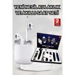 2025 Model Akıllı Saat ve 2.nesil Tws Bluetooth Kulaklık Yüksek Ses Kaliteli - Çok Renkli