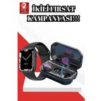 2025 Model Akıllı Saat ve Bluetooth Kulaklık 5.0 Bluetooth Bağlantılı Dokunmatik Ekran