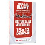 2025 Öabt Meb Ags Muhtemel Türk Dili Edebiyatı Türkçe Eski Türk Dili Ve Yeni Türk Dili 15 X 12 Deneme İndeks