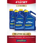 2025 Üretim Goodyear Mavi Pro Defense Antifriz 4X4 16L -36°C 4 Mevsim Dörtlü Set