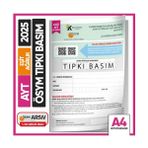 2025 Yks-Ayt Eşit Ağırlık (Tm) Ösym Tıpkı Basım Çıkmış Soru Deneme Kitapçığı