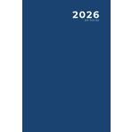 2026 , 24 horas: Diario / Planificador diario y agenda de citas, azul