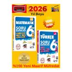 2026 6.Sınıf Yıl Boyu Matematik-Türkçe %100 Yeni Müfredat Soru Bankası Seti+Android Kalem