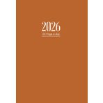 2026 Diary A5 Page a Day: One Page Per Day To View Dated From Jan To Dec 2026 | Perfect For Appointments, Reminders, Scheduling ... Brown Cover Design