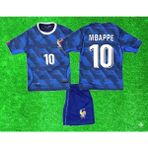 2026 Dünya Kupası Fransa Mbappe Çocuk Forması - 5 - 6 Yaş - Mavi