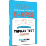 2026 EKPSS Genel Kültür Genel Yetenek Tüm Adaylar İçin Çek Kopart Yaprak Test Yediiklim Yayınları