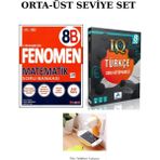 2026 Fenomen 8b Matematik + Paraf Iq 8.sınıf Türkçe Set Priz Tutucu Hediye