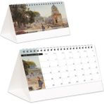 2026 Filistin Piramit Masa Takvimi Masaüstü Takvim 21X17 cm - --