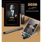 2026 İstikbal Atatürk Ajandası Ayraç Kartpostal Kalem - Gri