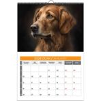2026 Köpek Duvar Takvimi 33X48 Cm-Planlamalı Model Seçeneği ile - MODEL2-PLANLAMALI - DUVAR TAKVİMİ