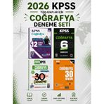 2026 KPSS Coğrafya Tamamı Çözümlü Deneme Sınavı Yediiklim + İndeks + Pegem + EVP Akademi Seti