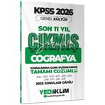 2026 KPSS Genel Kültür Coğrafya Konularına Göre Tamamı Çözümlü Son 11 Yıl Çıkmış Sorular TX275F88BA163087 Yediiklim Yayınları