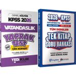 2026 Kpss Genel Kültür Vatandaşlık Çek Kopart Yaprak Test + Ortaöğretim Ön Lisans Tek Kitap Soru