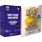 2026 Kpss Genel Yetenek Genel Kültür Tamamı Çözümlü Soru Bankası Seti - (5 Kitap) - 3 Deneme