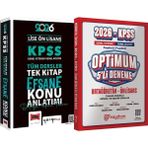 2026 Kpss Lise Ön Lisans Tüm Dersler Tek Kitap Efsane Konu Anlatımı - Optimum 5 Deneme