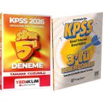 2026 Kpss Ortaöğretim-Önlisans Tamamı Çözümlü Süper 5 Deneme + 3lü Deneme Hediye