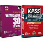 2026 Kpss Tüm Adaylar Için Vatandaşlık 30 Deneme Çözümlü - Lise Önlisans Konu Ant. Soru Hediye