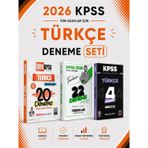 2026 KPSS Türkçe Deneme Seti Yediiklim + İndeks Akademi + EVP Akademi Seti