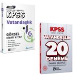 2026 Kpss Yapay Zeka Destekli Vatandaşlık Görsel Hibrit Kitap & Kpss Vatandaşlık 20 Deneme Çözümlü Deli Defteri Yayınlar